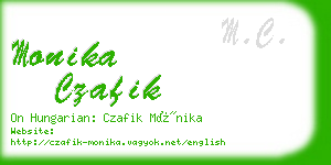 monika czafik business card